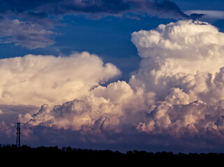 clouds over the horizon