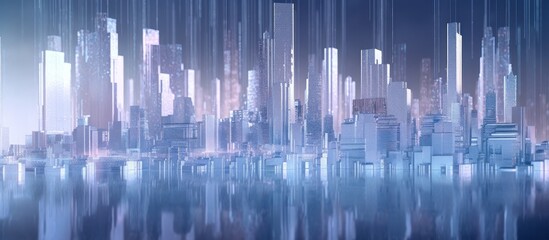 futuristic cityscape render