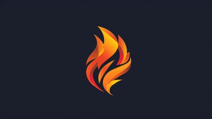 Poster - Flaming logo