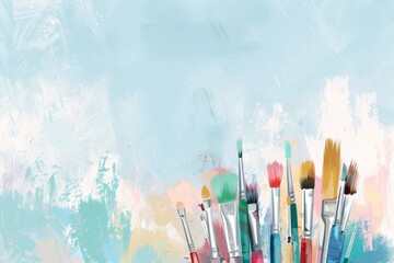Wall Mural - vibrant hand drawn abstract background for creative projects generative ai