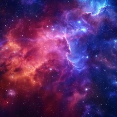 Wall Mural - Universe abstract background, colorful space galaxy clouds nebula, stary cosmos, universe wallpaper