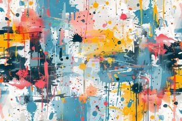 Wall Mural - vibrant urban graffiti art background for modern designs generative ai
