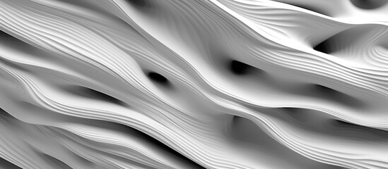 Wall Mural - Abstract White Wavy Pattern