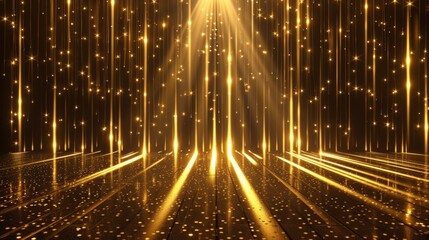 Wall Mural - rays of light and bokeh on an abstract background. stock.