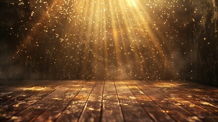 Wall Mural - scene at night with spotlights. 3d rendering. stock. a night scene with spotlights.
