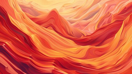 Wall Mural - Warm colors antelope canyon texture background illustration.