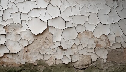 Wall Mural - wall with visible cracks and deteriorating texture