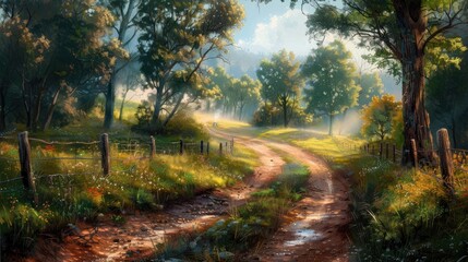 Canvas Print - Rural Pathway