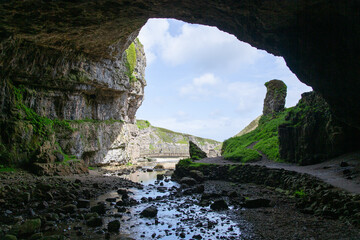 old cave in the mountains