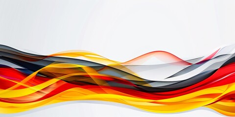 Canvas Print - Abstract background with German flag colors, with copy space concept