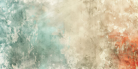 Wall Mural - Grunge abstract vintage vignette texture background wallpaper. Grainy, brown, blue, orange sepia backdrop, tattered, artistic pattern, distressed, detailed composition