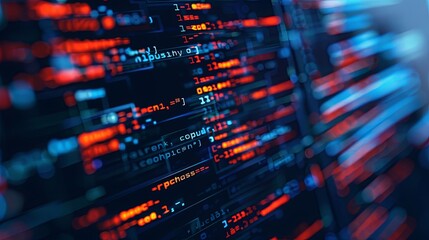 programming and code development abstract bright wallpaper