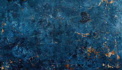 Wall Mural - Grunge abstract dark blue old paper texture background wallpaper. Backdrop, abstract, tattered, artistic pattern, rough material, distressed, detailed composition