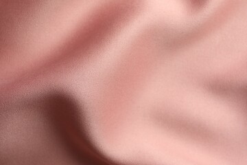 Sticker - Texture of pink silk fabric as background, closeup