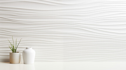 Wall Mural - Elegant Modern Wave Textured Wall Decor