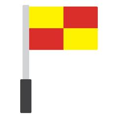 Canvas Print - offside flag icon 