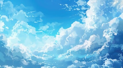 Wall Mural - background of sky and clouds