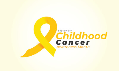 Wall Mural - Childhood cancer awareness month. background, banner, card, poster, template. Vector illustration.