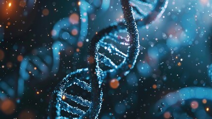 Wall Mural - genetic material and medical symbol