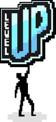 Poster - Level up symbol