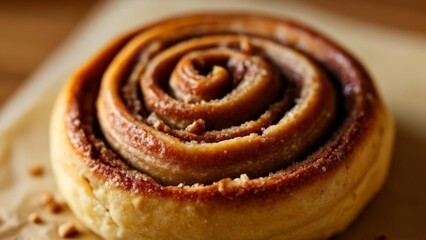 Wall Mural -  Deliciously twisted  A cinnamon roll thats a treat