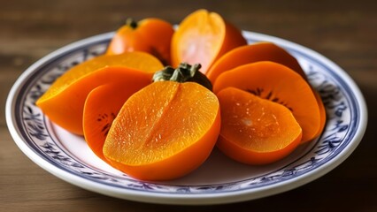 Wall Mural -  Deliciously ripe mango slices ready to be savored