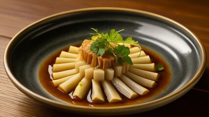 Sticker -  Delicate culinary artistry in a bowl