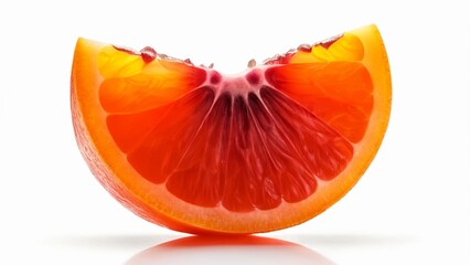 Wall Mural -  Juicy slice of grapefruit ready to be savored