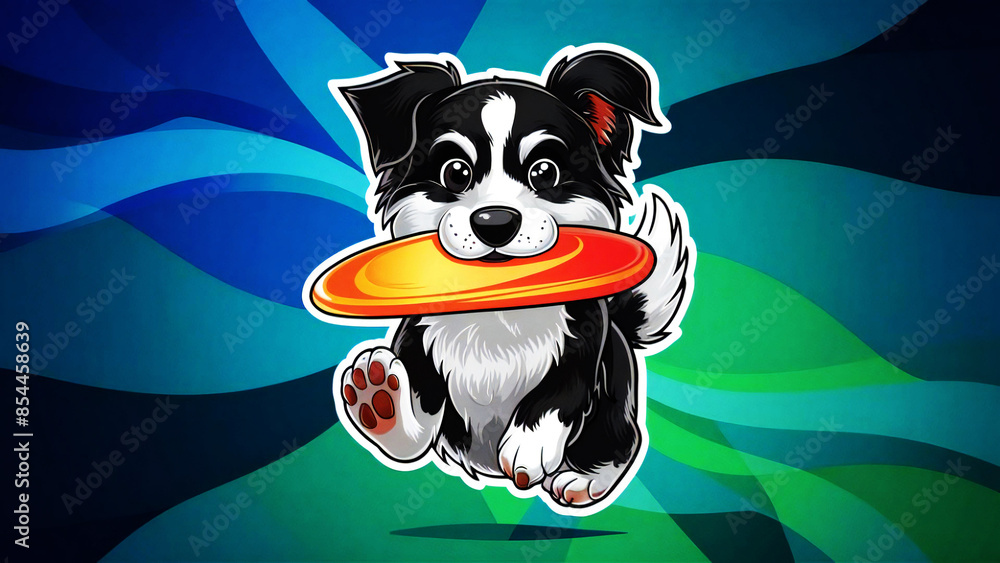 cartoon puppy dog, dog eating Stock Illustration | Adobe Stock