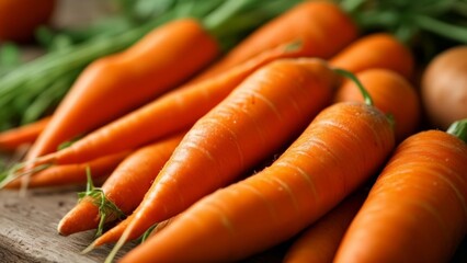  Freshly harvested carrots ready for a healthy meal