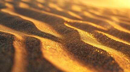 Close up photograph of a desert sand dune