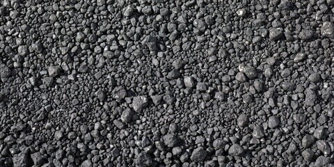 Poster - Close-up of Black Gravel