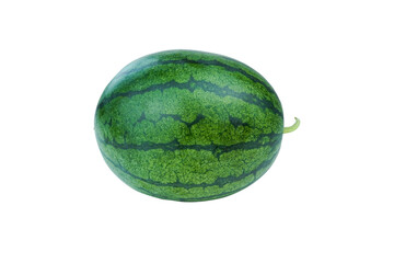 Wall Mural - whole water melon isolated on white background with transparent background.
