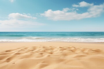 Wall Mural - sandy beach background outdoors horizon nature.
