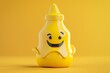 © Charoen - Smiling yellow mustard bottle on yellow background