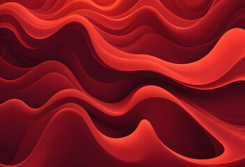 Wall Mural - Dark red gradient organic texture with overlapping paper layers Abstract background 
