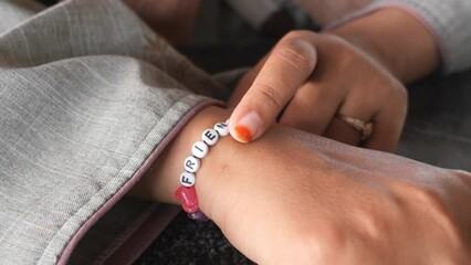 Wall Mural - Jeweler bracelet on the female wrist. 