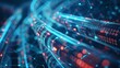 © Kateryna Kordubailo - Optical fiber cable with binary cods