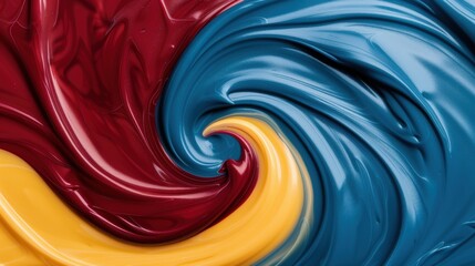 Canvas Print - Vibrant abstract swirl of colors