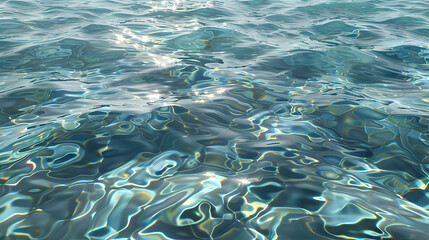 Poster - Clean Water Texture. Realistic Water Surface Overlay