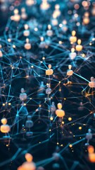 Global social network connection concept. Connecting people icon link on the internet.