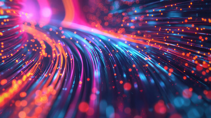 Fiber Connection Abstract Tech Background. Abstract Tech Background