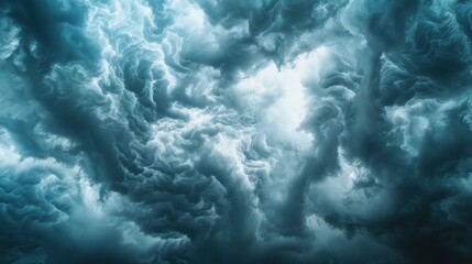 Dramatic Storm Clouds - Turbulence and Change with Copy Space