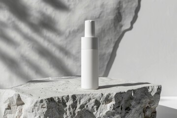 Wall Mural - Foundation bottle mockup cosmetics cylinder perfume.