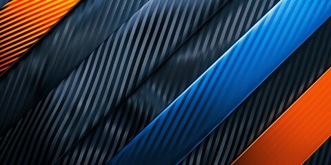 a carbon fiber background with one cyan and one orange line, 2:1, banner website, ads banner, landing page, industrial carbon wallpaper