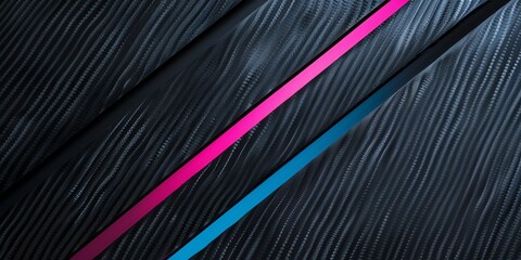 a carbon fiber background with one blue and one pink line, 2:1, banner website, ads banner, landing page, industrial carbon wallpaper