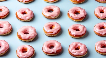 Canvas Print - close up of donuts