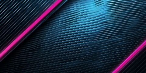 a carbon fiber background with one cyan and one Pink line, 2:1, banner website, ads banner, landing page, industrial carbon  black wallpaper