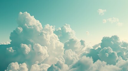 Wall Mural - Sky with clouds texture