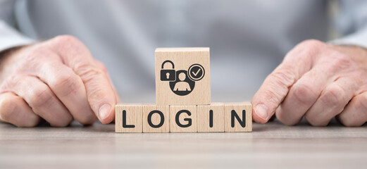 Sticker - Concept of login